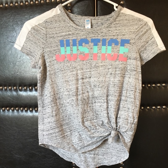 Justice Other - Justice Brand knotted Tied Tee Shirt